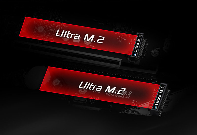 M.2 x 2 (Gen3x4 / SATA3 ) - SteelLegend